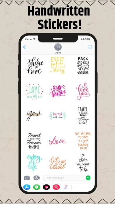 Handwritten Stickers!应用截图