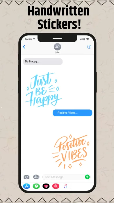 Handwritten Stickers!应用截图