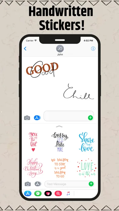 Handwritten Stickers!应用截图