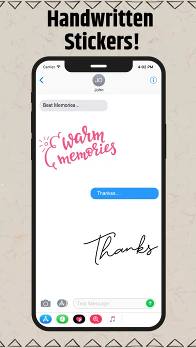 Handwritten Stickers!应用截图