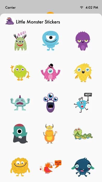 صور Little Monster Stickers Pack