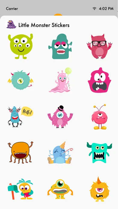 صور Little Monster Stickers Pack
