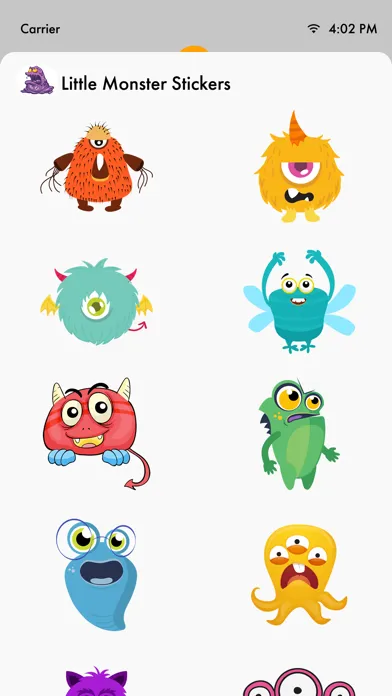 صور Little Monster Stickers Pack