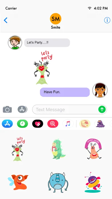 صور Little Monster Stickers Pack