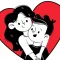 Love Couple Stickers Messages