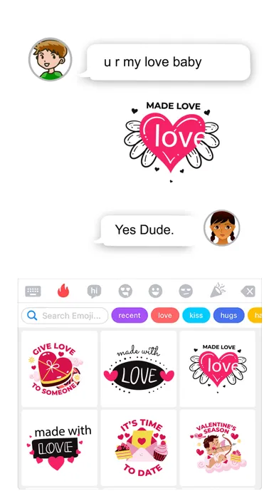 Love Stickers & Emojis Screenshots
