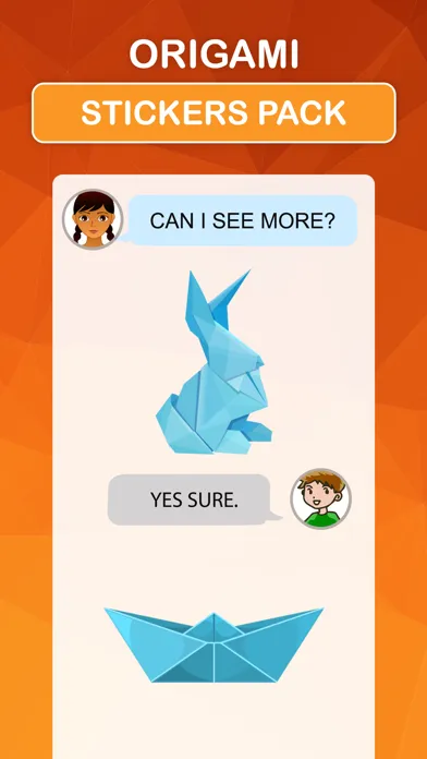 Capturas de pantalla de Origami Stickers Pack