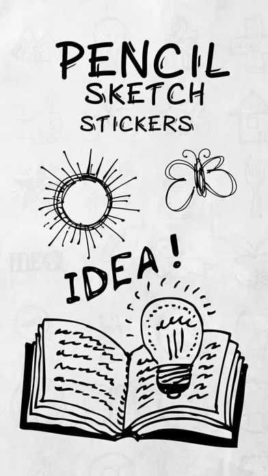 Screenshot di Pencil Sketch Stickers Pack