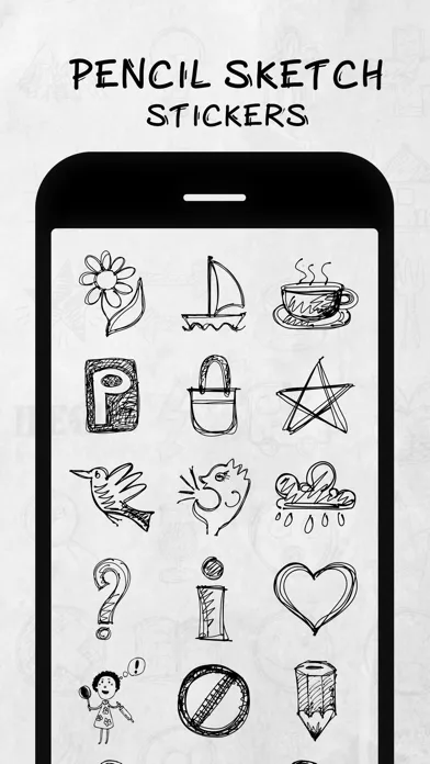 Screenshot di Pencil Sketch Stickers Pack
