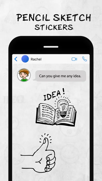 Screenshot di Pencil Sketch Stickers Pack