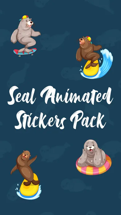 Seal Animated Stickers Pack 스크린샷