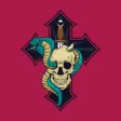 Animated Skulls&Tattoo Sticker Animated Skulls&Tattoo Sticker