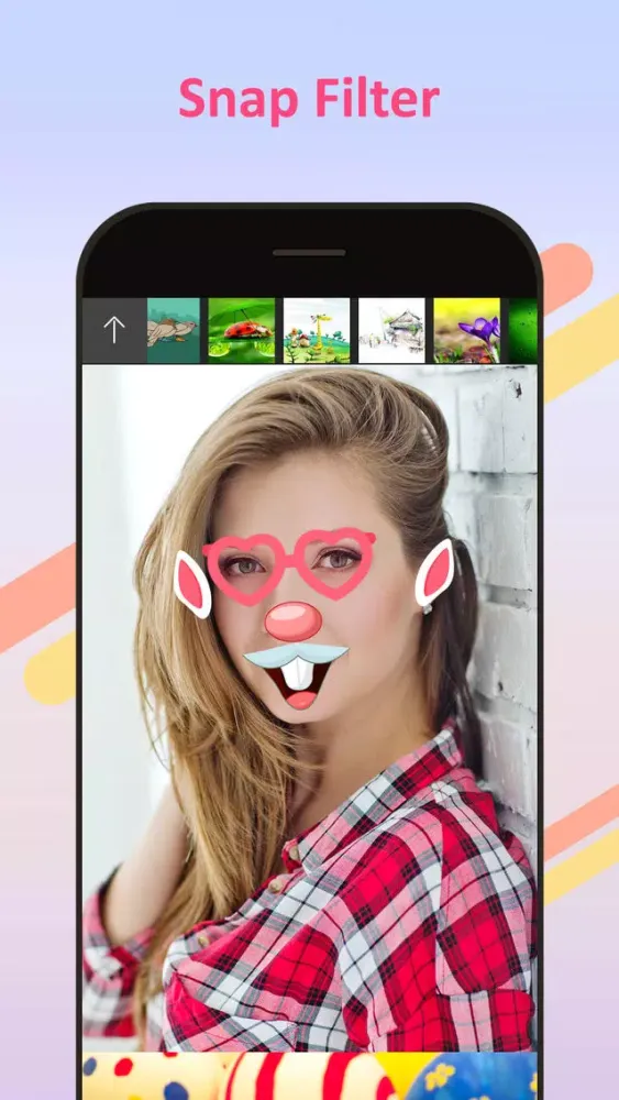 Ảnh chụp màn hình của Funny Face Filters & Stickers For Social Apps