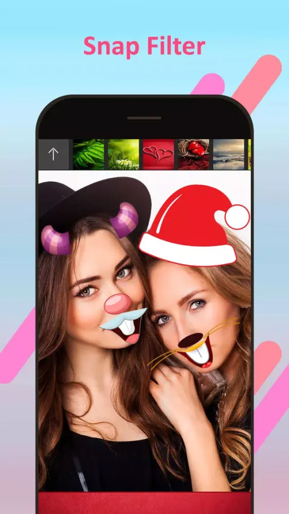 Ảnh chụp màn hình của Funny Face Filters & Stickers For Social Apps