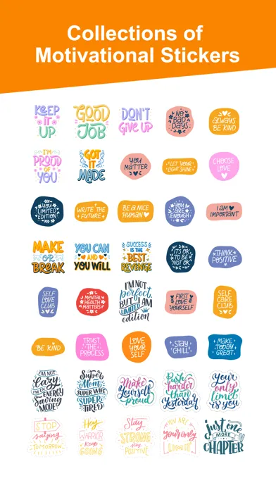 Watercolor Text Stickers Ekran Görüntüleri