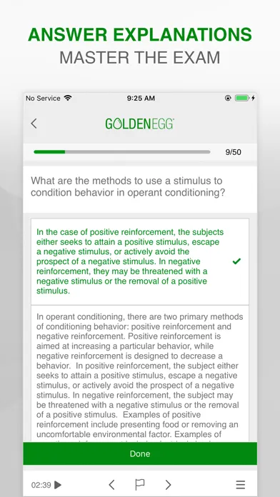 Capturas de pantalla de AP Psychology Practice Test
