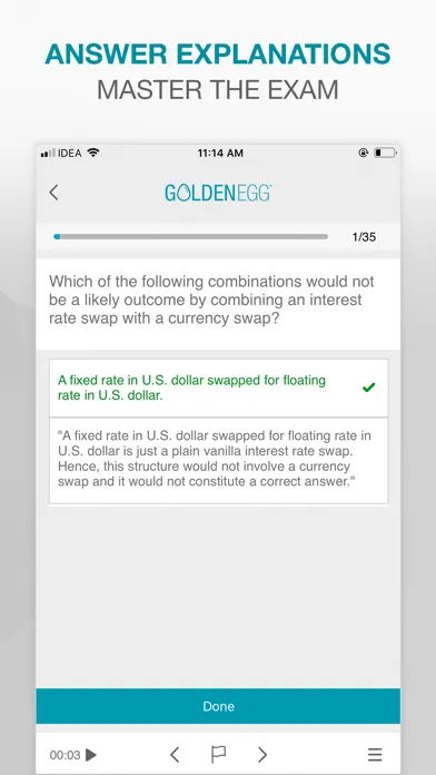 Golden Egg CFA® Exam Level 2 سکرین شاٹس