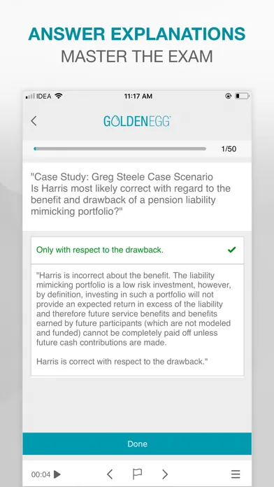 Zrzuty ekranu Golden Egg CFA® Exam Level 3