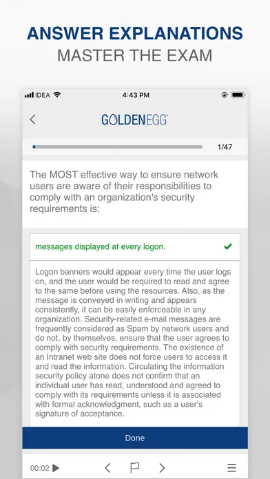 Screenshot di CISM Practice Test
