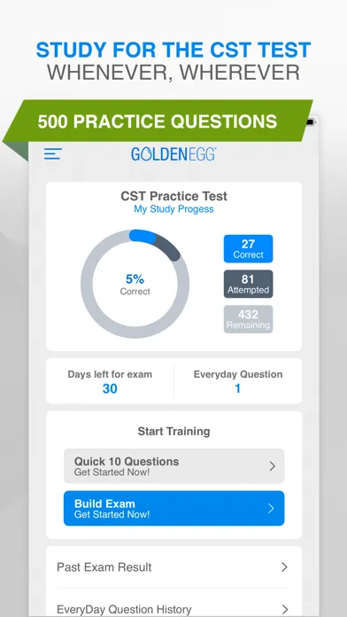 Tangkapan skrin CST Practice Test Prep