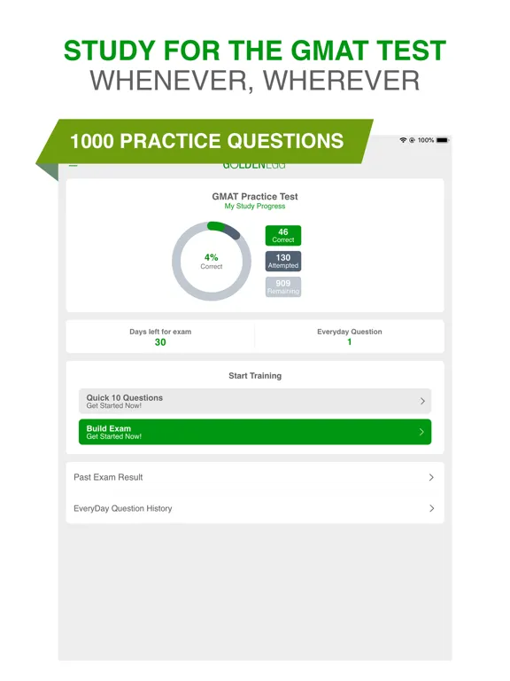 GMAT Practice Test Prep iPad  স্ক্রিনশট