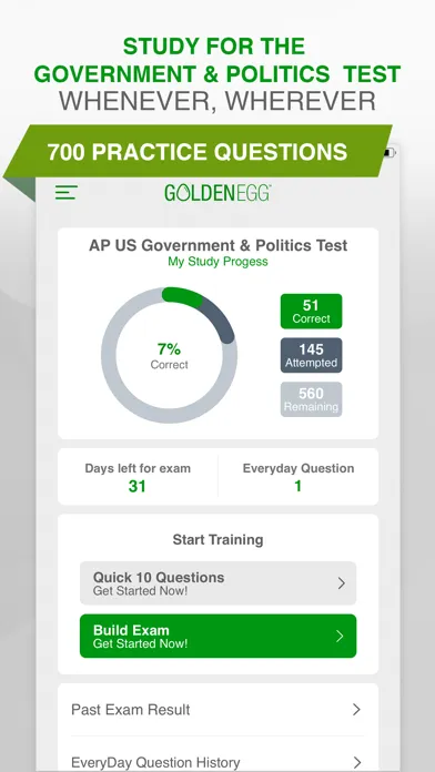 Скриншоты AP US Gov. & Politics Test