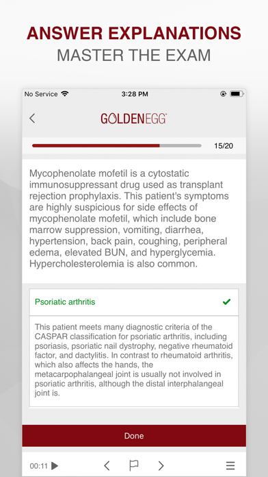 Ảnh chụp màn hình của USMLE Practice Test Step 2