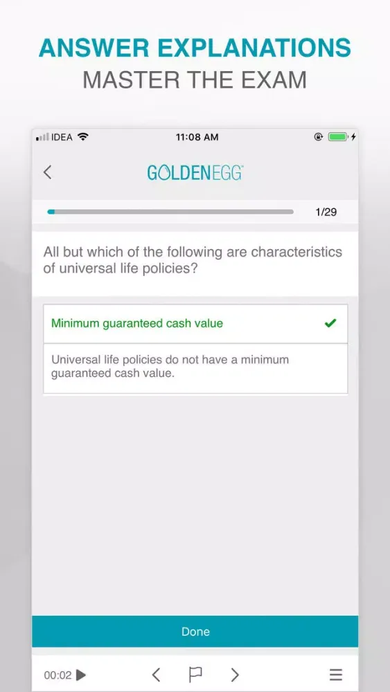 CFP Practice Test Screenshots