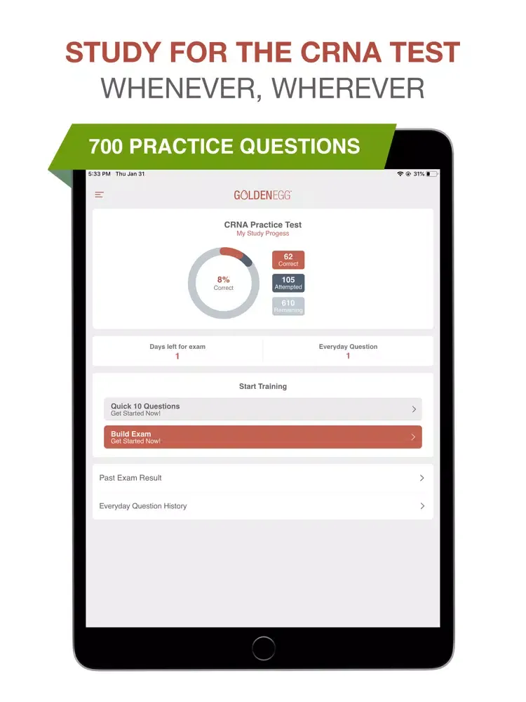 Capturas de pantalla de CRNA Practice Test iPad 