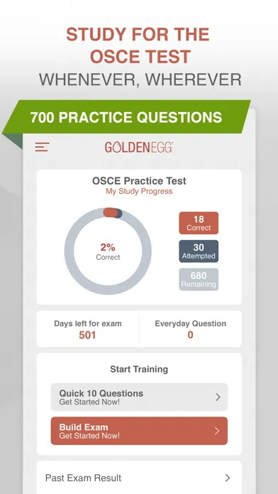 OSCE Practice Test Prep Screenshots