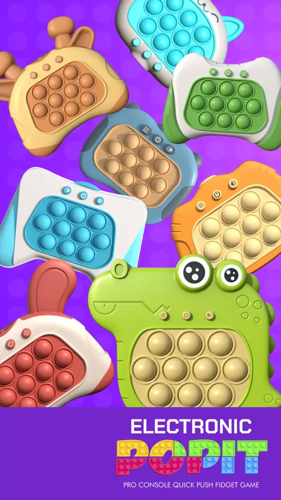 Tangkapan skrin Electronic pop it game console