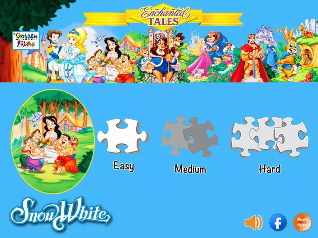 Snow White : Enchanted Jigsaw Puzzles iPad  Screenshots