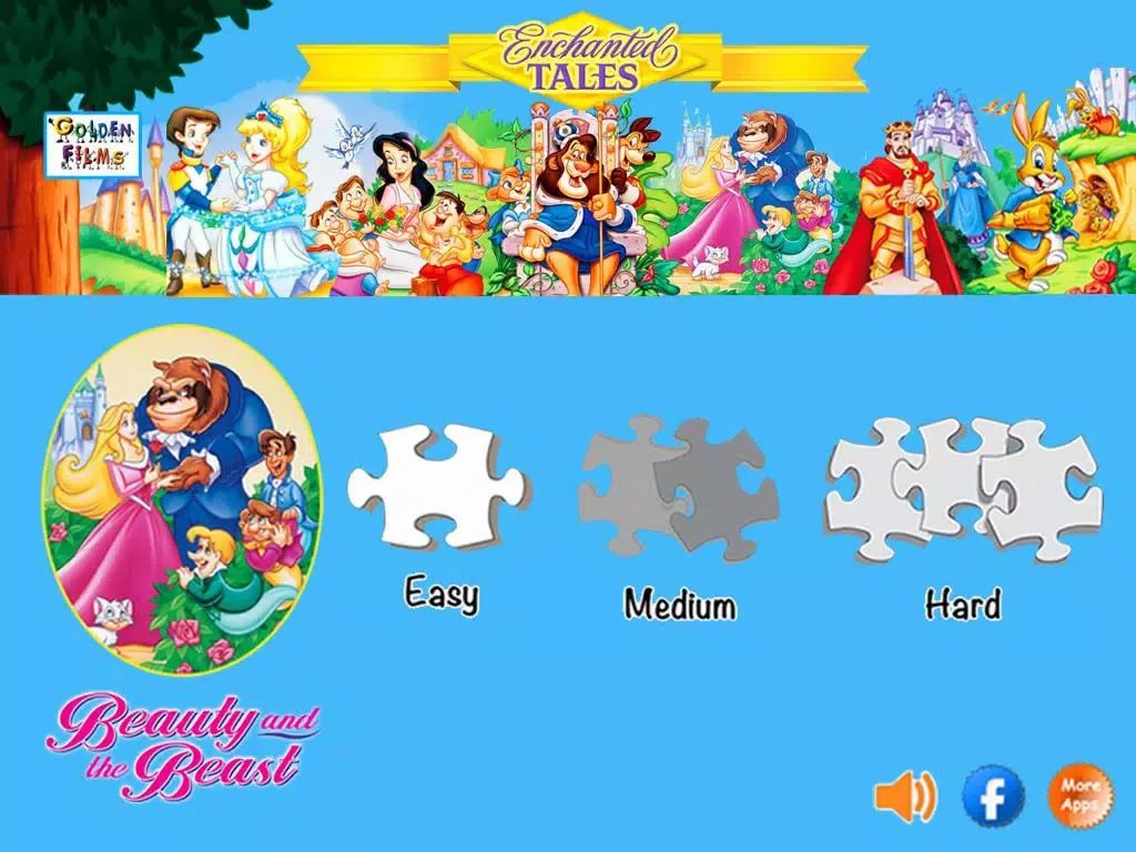 Beauty and the Beast - Jigsaw Puzzle iPad 应用截图