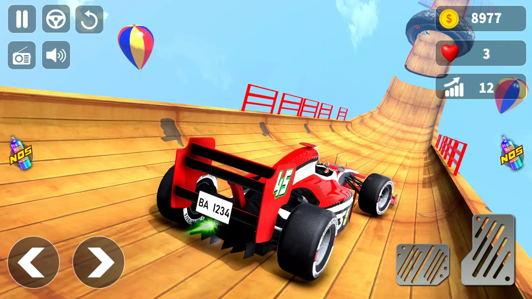 ภาพหน้าจอของ Car Stunts: Car Offline Games