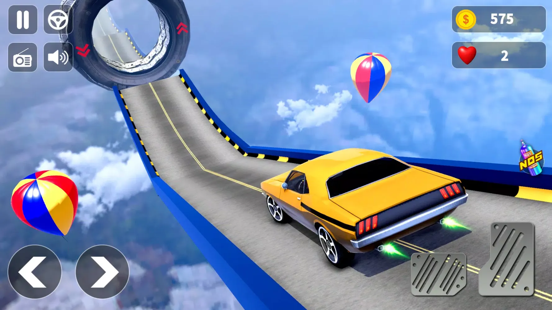 ภาพหน้าจอของ Car Stunts: Car Offline Games