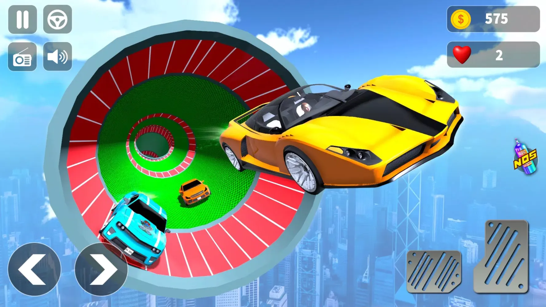 ภาพหน้าจอของ Car Stunts: Car Offline Games