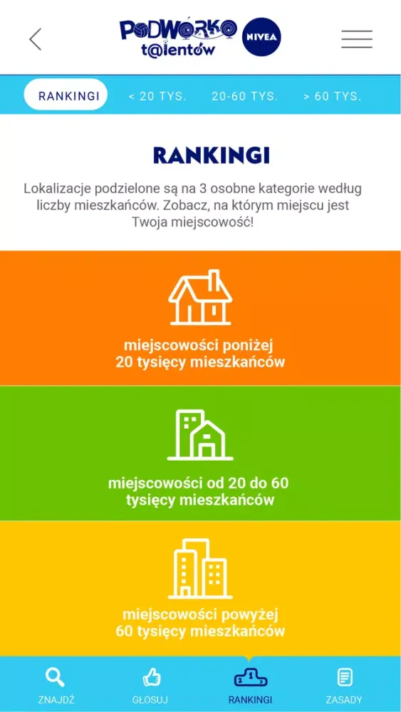 Скриншоты Podwórko Talentów NIVEA 2019