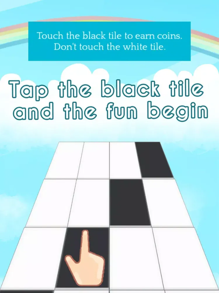 تصاویر Heaven Piano Tiles - Don't Tap The White Tile iPad 