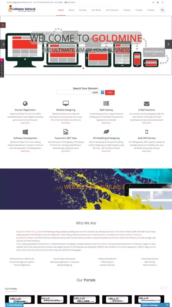 Goldmine Infotech Screenshots