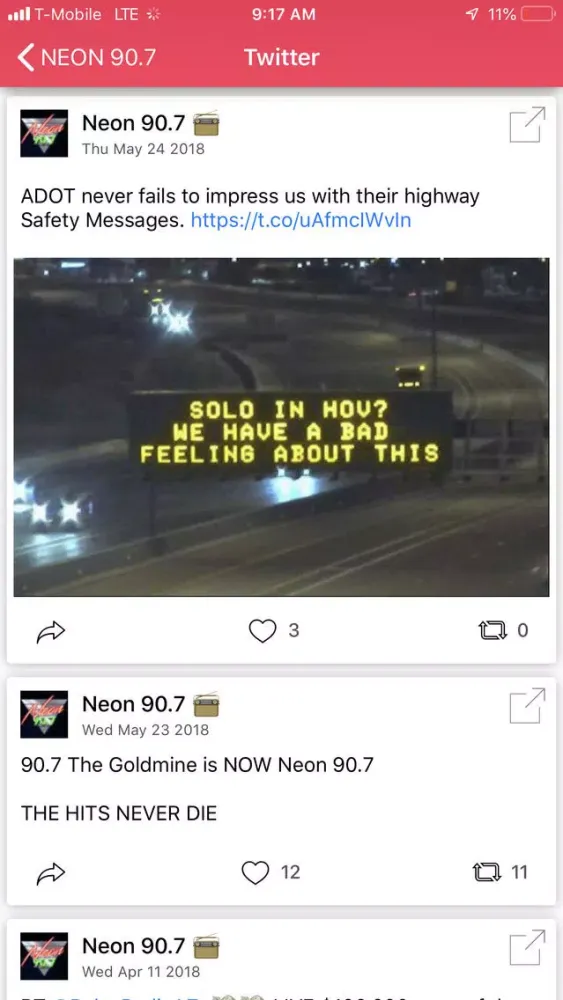 NEON 90.7 سکرین شاٹس