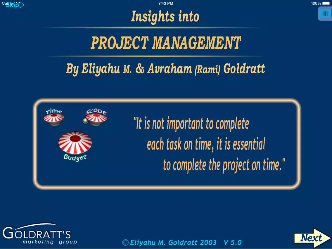 TOC Insights into Project Management and Engineering - Critical Chain Project Management: Theory of Constraints solution developed by Eliyahu M. Goldratt iPad Screenshots