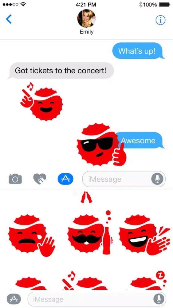 Coke Stickers Screenshots