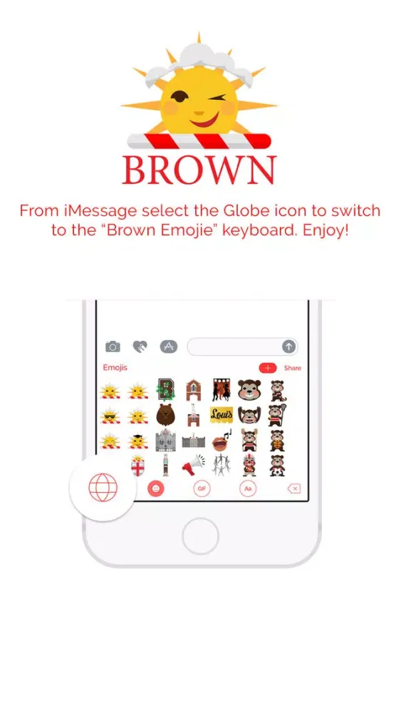 Скриншоты Brown University Emoji