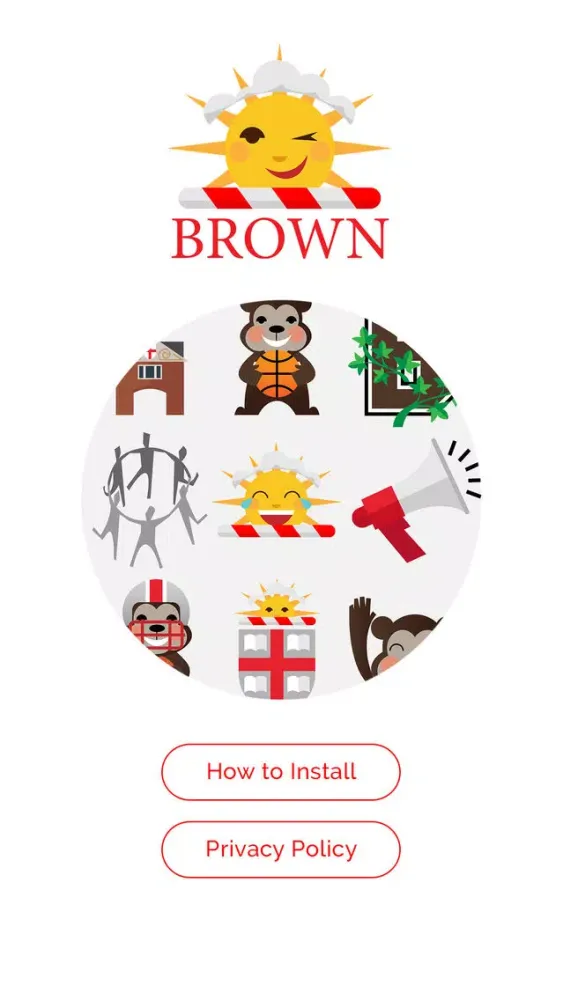 Скриншоты Brown University Emoji