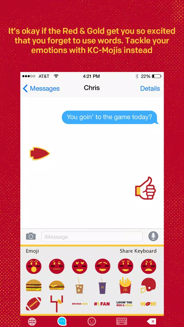 Tangkapan layar KC-Mojis Keyboard