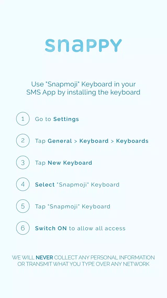 Tangkapan layar Snappy Emoji Keyboard