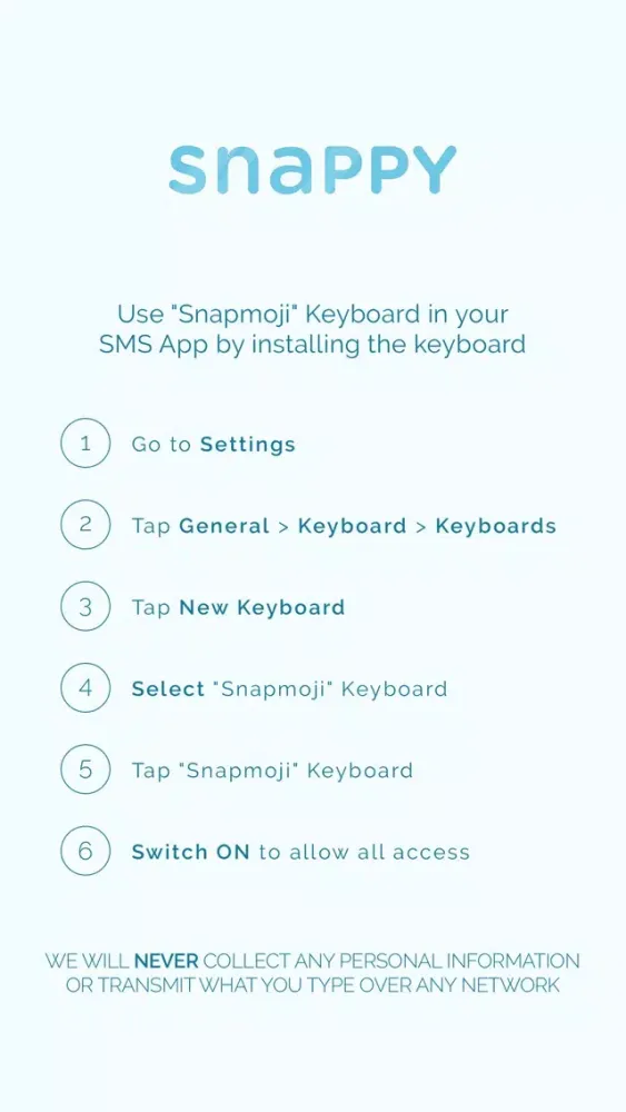 Snappy Emoji Keyboard 스크린샷