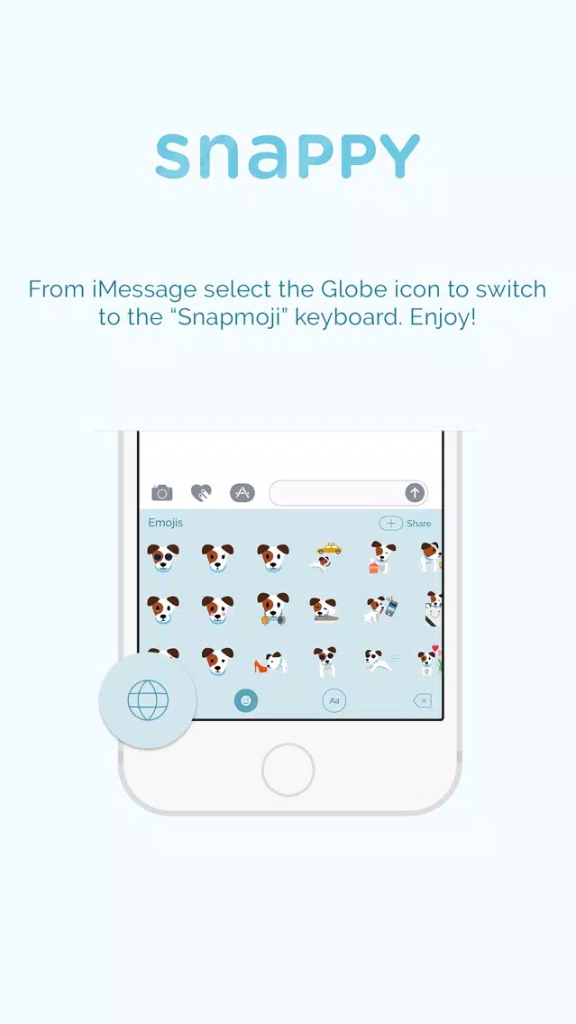 Tangkapan layar Snappy Emoji Keyboard