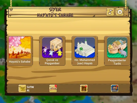 Tangkapan layar Hayatü's Sahabe iPad 