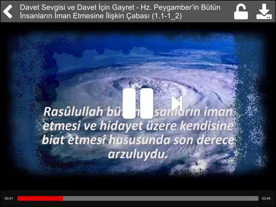 Tangkapan layar Hayatü's Sahabe iPad 